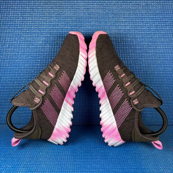 🔴 ADIDAS KAPTIR FLOW Kids-Girls  Size 4 Black Purple Running Shoes IH9905 - Picture 5 of 8